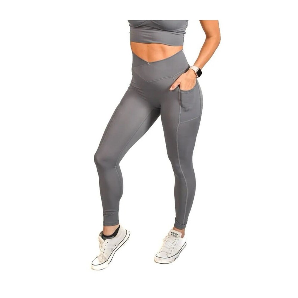 Til You Collapse Effortless Vortex Pocket Leggings Carbon grey XXS (xs) - Picture 2 of 2